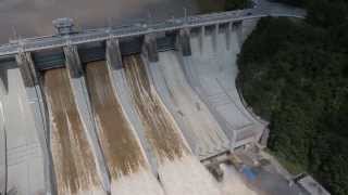 UAV Geodis  Czech Floods 2013  Slapy and Orlik dams [upl. by Eilssel910]