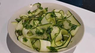 SALADE DE COURGETTE EN TAGLIATELLES PRÊTE EN 5 MINUTES [upl. by Eceryt]