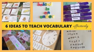 6 ideas to teach vocabulary to kids [upl. by Lemrac]