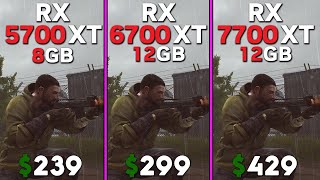 RX 5700 XT vs RX 6700 XT vs RX 7700 XT  Tested in 15 games [upl. by Crandall]