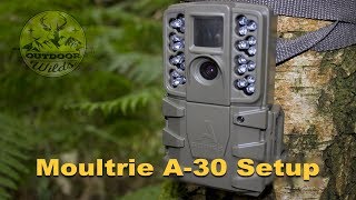 Moultrie A30 setup A quick guide to the A30 budget trail camera [upl. by Nemzzaj]