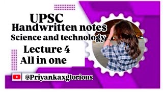 SCIENCE AND TECHNOLOGY  UPSC genetic information and application  upsc Handwritten Notes notes [upl. by Ciri]