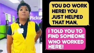 rIDontWorkHereLady  Mistaken For a Walmart Employee [upl. by Kcirdorb]