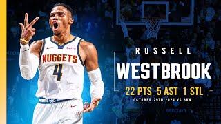 Russell Westbrook On FIRE Off The Bench 🔥  Full Game Highlights vs Nets 102924 [upl. by Eceinej788]