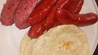 sausage wraps mukbang 🚨🚨🚨 dinner time [upl. by Ecile]