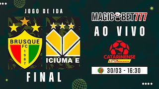 JOGO COMPLETO BRUSQUE X CRICIÚMA  FINAIS  JOGO DE IDA  CATARINENSE 2024 [upl. by Nomelc246]