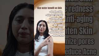 Rice water Benefit for Glowing Skin youtubeshorts ricewaterbenefits [upl. by Hodges]