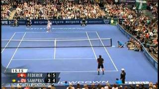 Federer vs Sampras  Exhibition Match 2008 Highlights [upl. by Colbye]