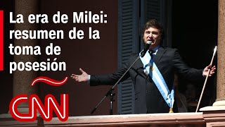 Resumen de la toma de posesión de Javier Milei como presidente de Argentina [upl. by Olegnaleahcim882]