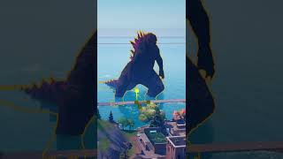 Godzilla Destroys Tilted Towers in Fortnite [upl. by Eimor]