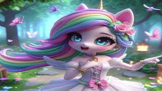 🌈Le monde enchanté de la Licorne Magique  ✨ Paroles de la chanson sont en bas de la description🦄 [upl. by Adnawaj]