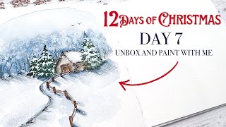 Day 7 12 Days Of Christmas Unboxing amp Paint With Me [upl. by Aneekas]