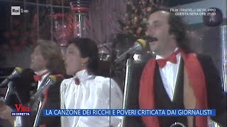 Sanremo la canzone dei Ricchi e Poveri criticata dai giornalisti  La vita in diretta 16012024 [upl. by Nnainot]