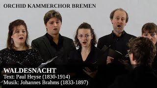 WALDESNACHT Johannes Brahms  Orchid Kammerchor Bremen [upl. by Ij162]