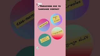 Language contact variation  Codeswitching  pidgins and creoles  exampleshortsvideo study [upl. by Enorahs]