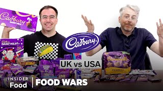 US vs UK Cadbury  Food Wars  Insider Food [upl. by Atsylac327]