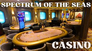 SPECTRUM OF THE SEAS ship tour  VIP ROOM  The GOLDEN ROOM  ROYAl CASINO [upl. by Enohpesrep186]