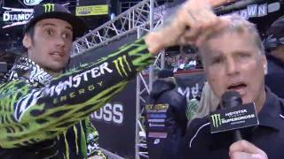 Supercross  Phoenix 2011  Josh Hansens Finish Line Interview [upl. by Marlowe]