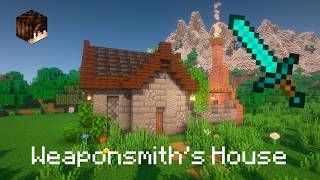 How to Build a Weaponsmiths House  Minecraft Tutorial [upl. by Nylrats]