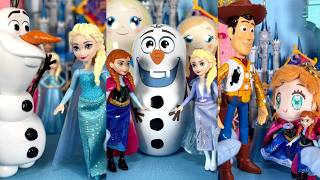 DISNEY PRINCESS Frozen Elsa and Anna  Let it Go  Jack World funny video😂Disney Best TikTok😂 [upl. by Mirelle]