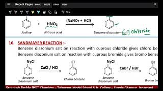 1Diazotization 2Sandmeyer 3Gattermann reactions [upl. by Osman197]