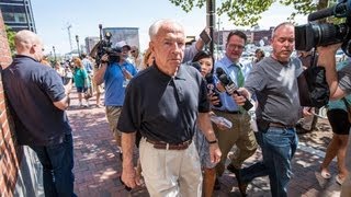 Jack Bulger brother of James quotWhiteyquot Bulger avoids media while leaving the courthouse [upl. by Mair]