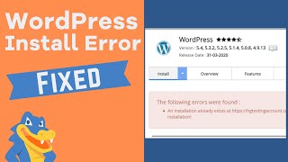 How to Fix WordPress “Installation Already Exists” Issue [upl. by Notlad]