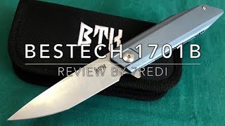 Bestech 1701 B Review  Premium Full Titanium Kwaiken Design [upl. by Aidaas]