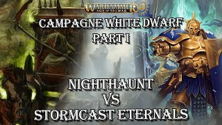 32  Campagne White Dwarf 1  Nighthaunt vs Stormcast Eternals [upl. by Wertz]