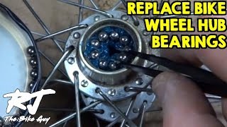 How To Replace Bike Wheel Hub Bearings [upl. by Hares]