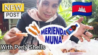 Kampot Kep Cambodia Mukbang Perly Shells with Shrimp Grabe [upl. by Lienhard]