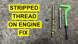 Stripped Thread Repair  Engine Block Or Cylinder Head [upl. by Gninnahc]