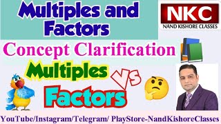 What are Multiples amp Factors  Difference between Multiples amp Factors  Concept clarification [upl. by Oker441]