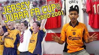 Review Jersey Away Liverpool 20002001 Musim Treble Winners [upl. by Jdavie]