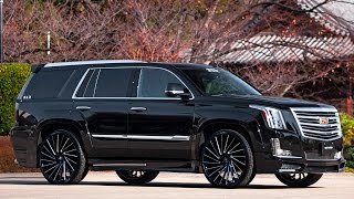 Cadillac Escalades on Lexani Wheels w Next Nation Body Kits [upl. by Buna541]