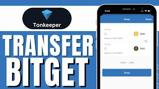 How to Transfer TON from BitGet to Tonkeeper New Way [upl. by Eimmelc]