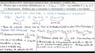 Análise Matemática II FCTUC Folha 1  Questão 6 [upl. by Eciral600]