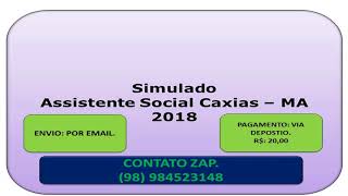 Simulado Assistente Social CaxiasMA 2018 [upl. by Walford]