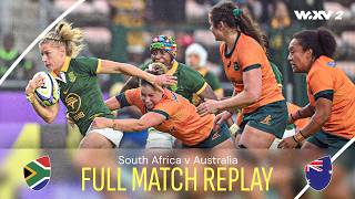 Springboks v Wallaroos in INTENSE clash  South Africa v Australia  Full Match Replay  WXV 2 2024 [upl. by Reitman]