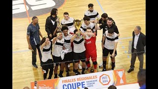 Coupe LBFC Futsal  le Sporting Futsal Besançon remporte la Coupe face au club de Fuans Futsal [upl. by Leduar]