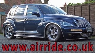 AirRide  Chrysler PT Cruiser Custom air suspension Kit Installation Review Video by air ride in UK [upl. by Calondra947]