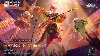 MLBB  Melissa Counter Fredrin Sparkle Skin Gameplay [upl. by Neila]