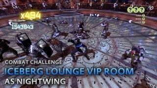 Batman Arkham City  Iceberg Lounge VIP Room as Nightwing  Combat Challenge [upl. by Tadd102]