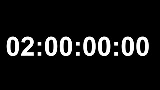 CRONÓMETRO de 2 horas SIN ALARMA  Temporizador de 120 minutos [upl. by Banwell]