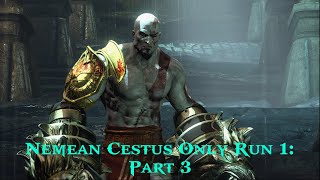 God of War 3 Nemean Cestus Only Run 1 Part 3 [upl. by Turoff]