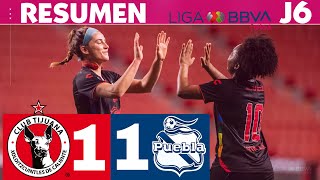 Tijuana 11 Puebla empate en la frontera J6 CL24 [upl. by Sender]