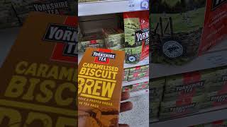 Food Finds in UK  YORKSHIRE TEA CARAMELISED BISCUIT BREW  People are Comparing it to Biscoff [upl. by Nitram]