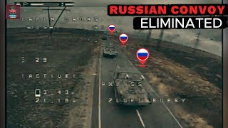 Ukrainian Forces Shred Russian Assault with Deadly Drone Strike Take Out Entire Elite SQUAD Convoy [upl. by Adniram]