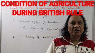 Condition of Agriculture during British Rule in India I Indian Economic Development I Class XII [upl. by Cote]