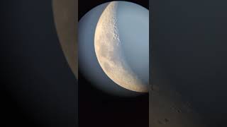 the moon through a 10quot dobsonian telescope moon telescope hobby rookie [upl. by Ysac178]